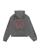 LÝFT × Power House Gym Vintage Sweat Zip-Up Hoodie - D.Grey