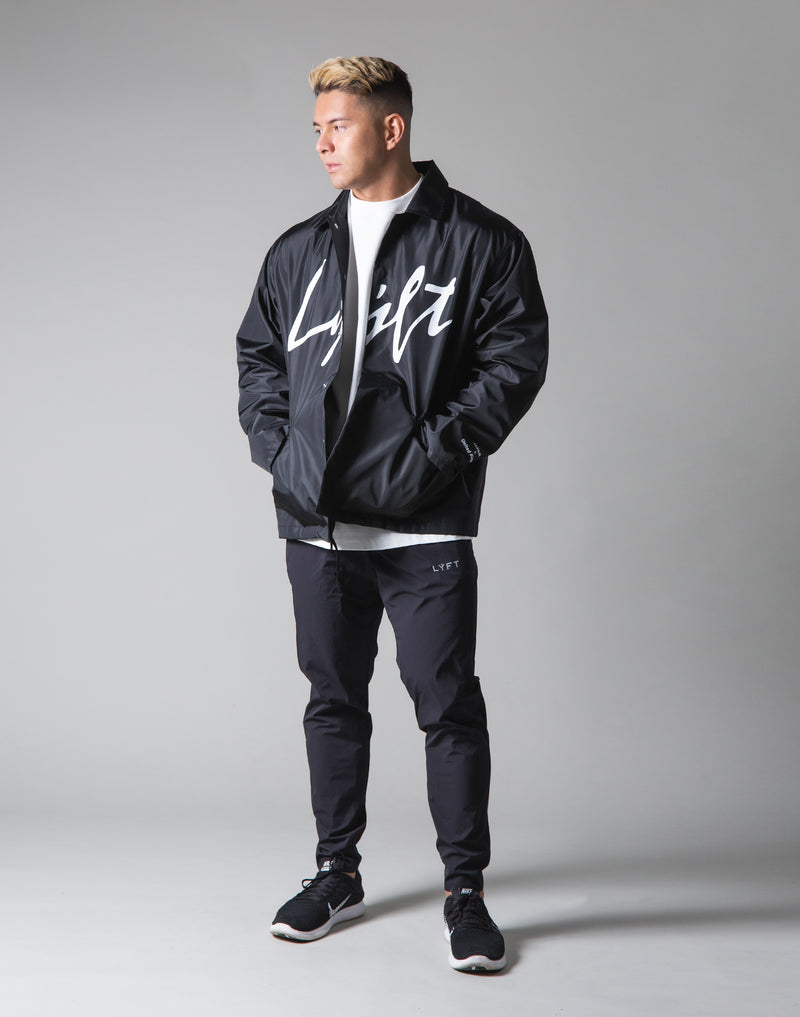 Script Logo Jacket - Black – LÝFT