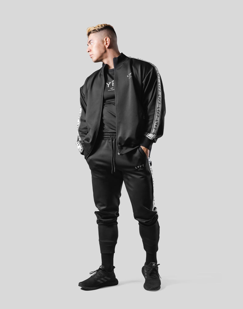 LÝFT Logo Line Track Jacket - Black