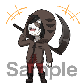 テレビアニメ『殺戮の天使』より、ザックのマチキャラがついに登場