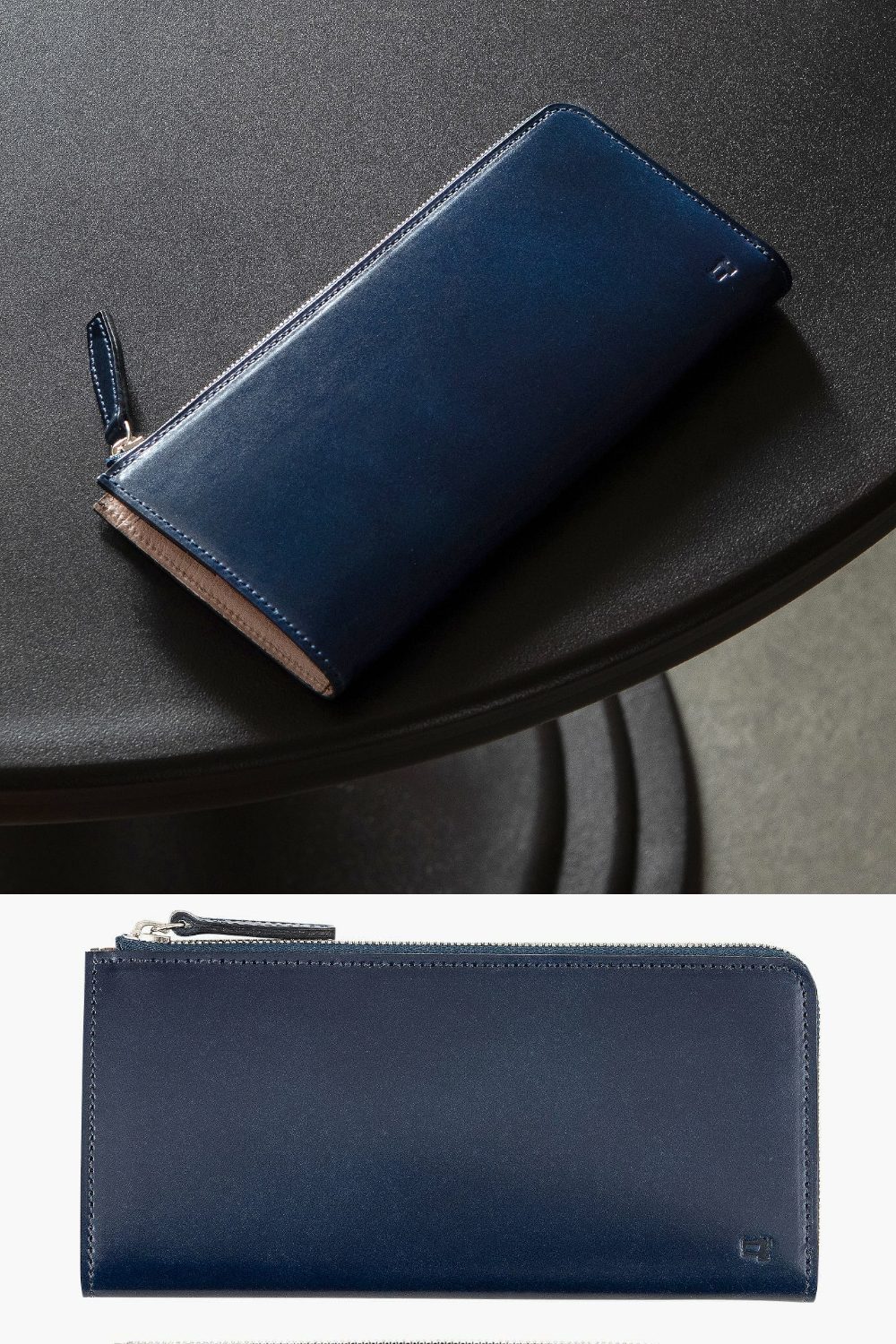 ブルー（青色）のCORDOVAN長財布特集！大人のネイビーブルー