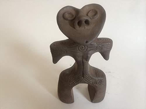 Amazon.co.jp: ハート形土偶 ハート型土偶 土偶 レプリカ こげ茶 群馬