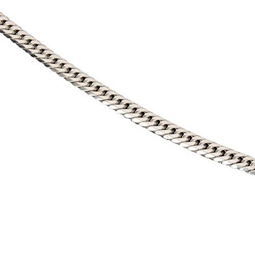 Amazon | 喜平ネックレス SV925 六面ダブル(20g-50cm)中留（中折れ）六