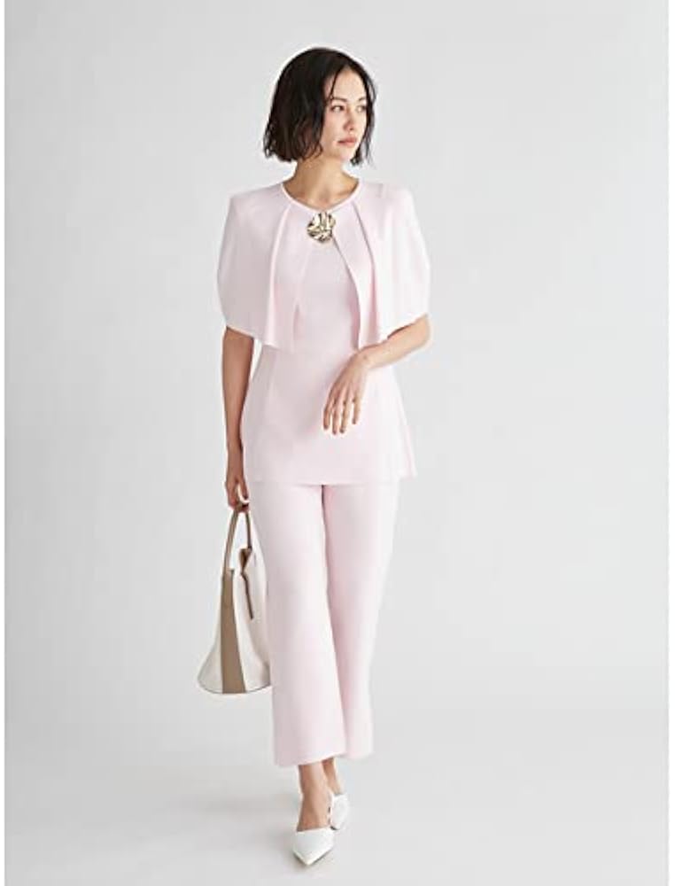 Amazon.co.jp: [セルフォード] ケープニットプル&パンツセットアップ