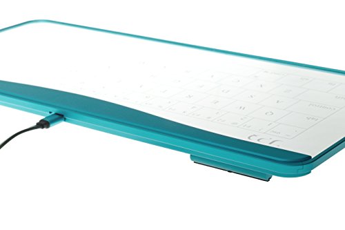 ガラスキーボード Q-gadget KB02 BG Bluetooth対応 スマホ／タブレット