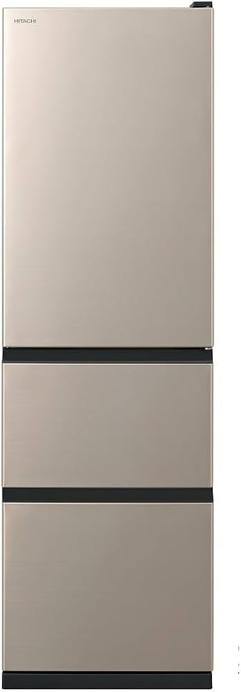 Amazon | 日立 冷蔵庫 幅54cm 315L 左開き R-V32VL N ライトゴールド