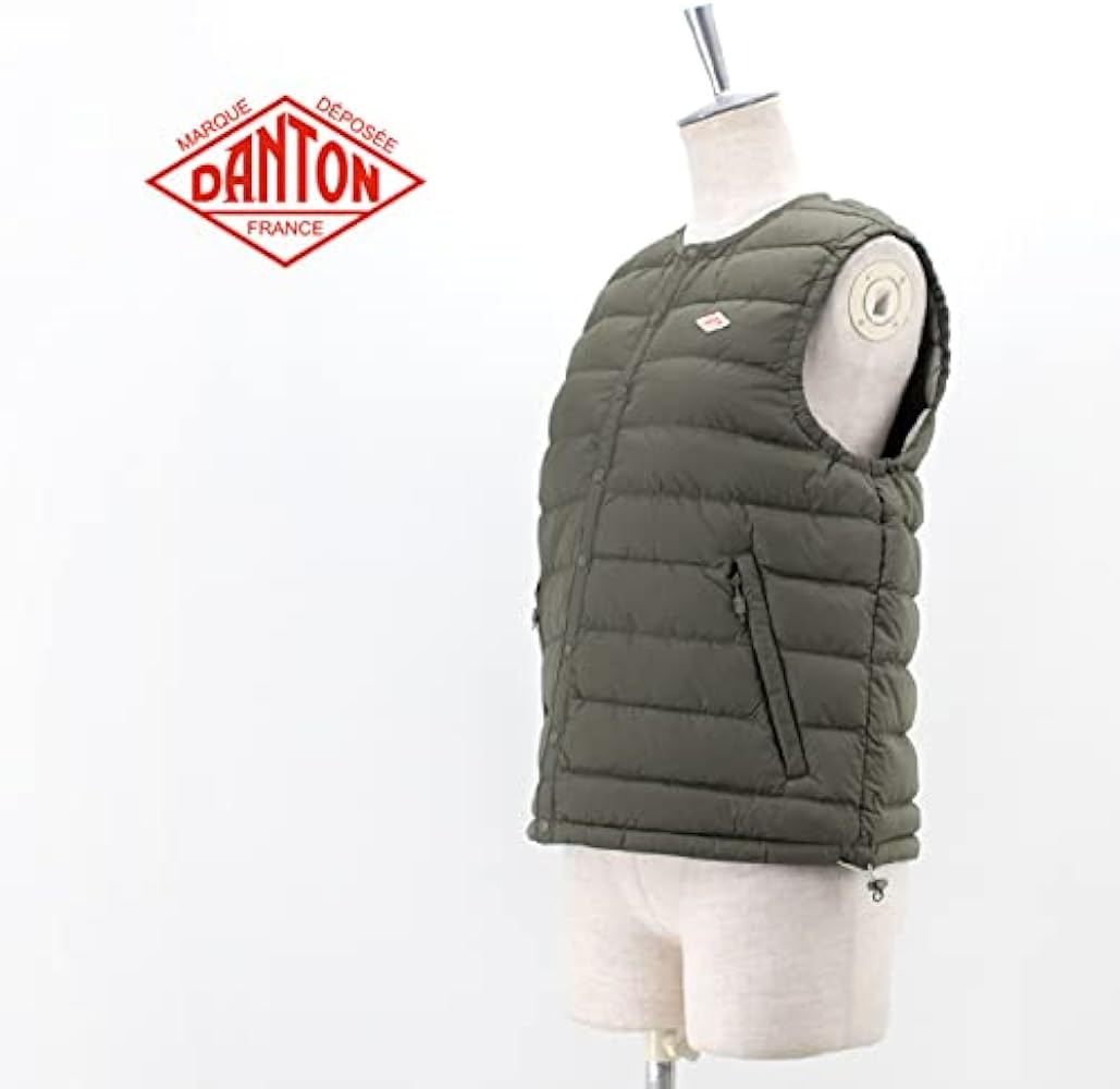 Amazon | [ダントン] レディース クルーネック インナーダウンベスト