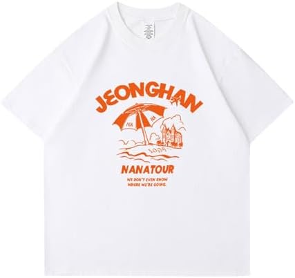 Camiseta Seventeen Nana Tour com estampa de cachorrinho JEONGHAN