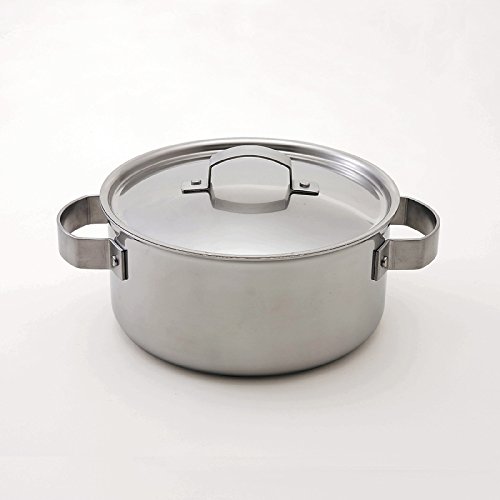 Amazon｜フライングソーサー 三層鋼(アルミ)クラッド 両手鍋 21cm 日本