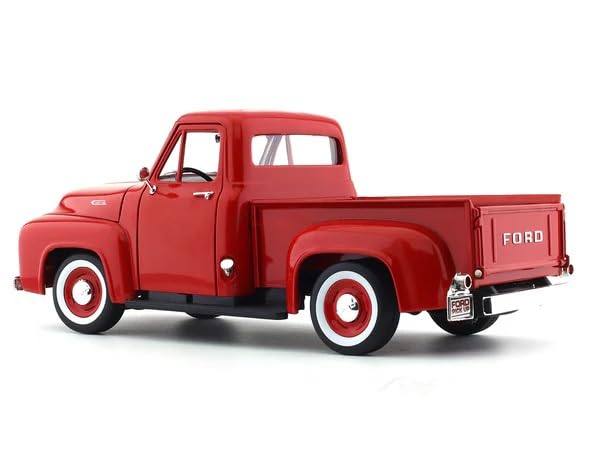 Amazon.com: 1953 F 100 Pickup Truck Red 1/18 Diecast Model Car by