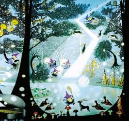 月末値引き❣❣影絵作家・藤城清治の世界・光と影で愛を永遠に～・花の