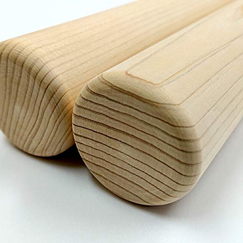 Amazon | 和太鼓バチ 材質：ヒノキ 太さ40mm X 長さ550mm 国産手工