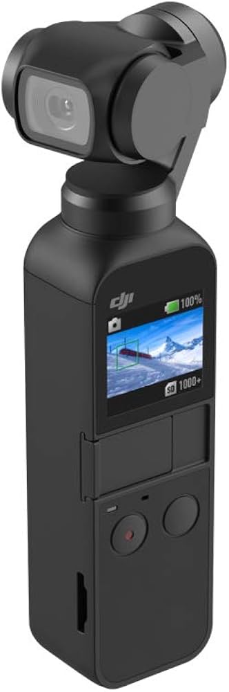 DJI Osmo Pocket Kamera, 3 Eksenli Gimbal Sabitleyici, Siyah