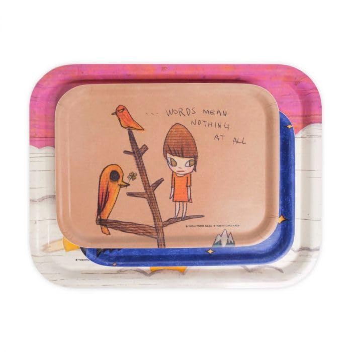 Amazon｜奈良美智 …Words Mean Nothing at All アートトレイ｜トレイ