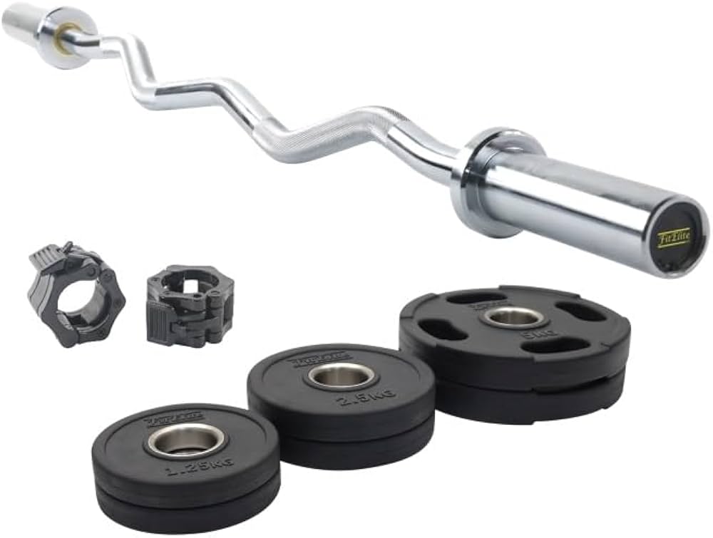 Amazon | FitElite(フィットエリート) オリンピック EZバー (EZバー＋