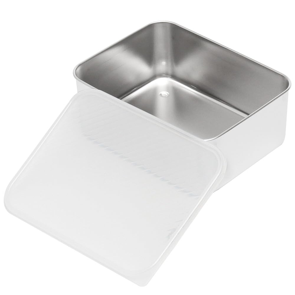 Amazon｜ステンレス容器 保存容器 蓋付き ステンレスバット深型 大