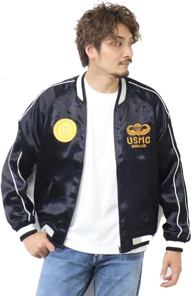 Amazon.co.jp: [アヴィレックス] リバーシブル スカジャン スーベニア