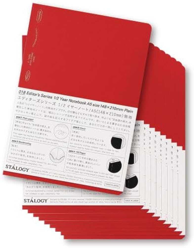 Amazon | ニトムズ STALOGY ノート A5 無地 ドット 365デイズノート