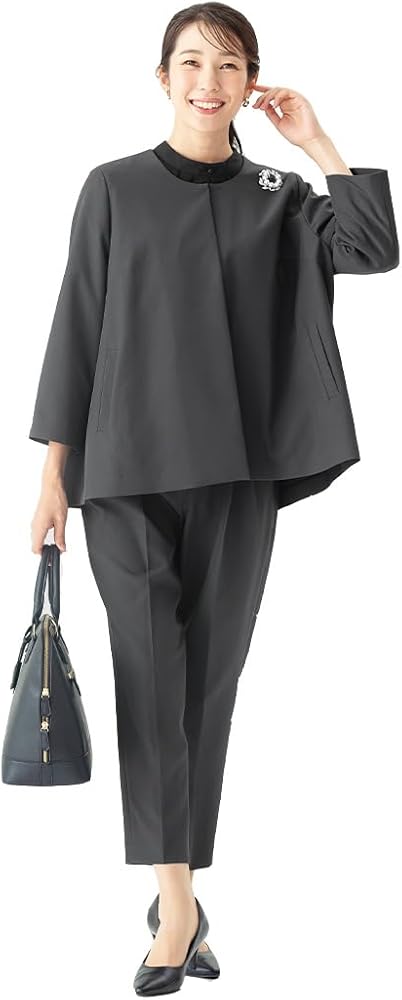 Amazon | [アッドルージュ] 家庭で洗える スーツ レディース