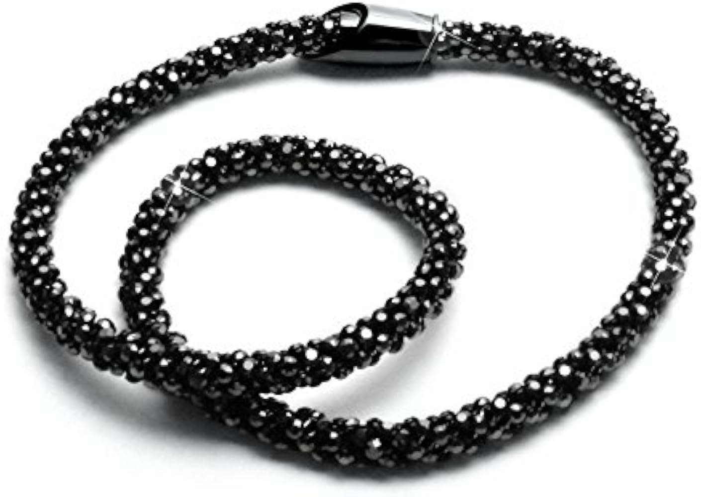 Amazon | [#LUV] ネックレス7mm ブラック ハッシュタグラブ(38