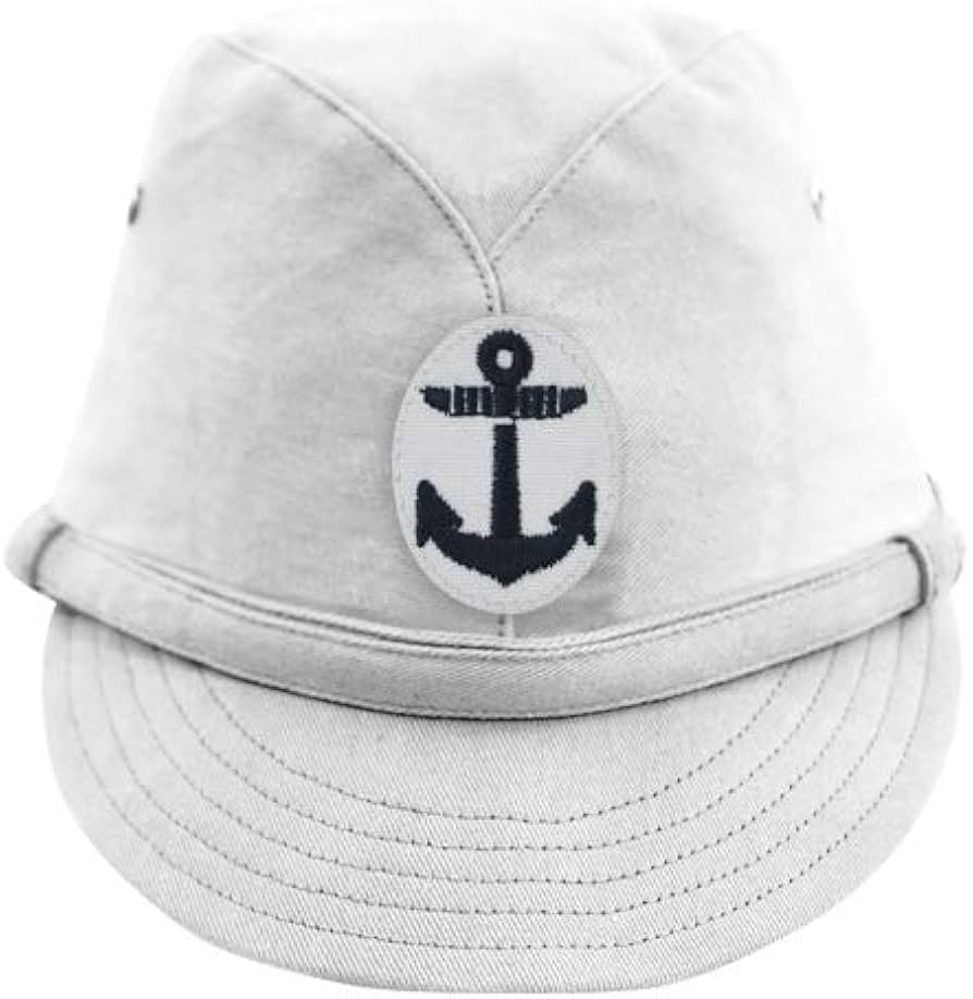 Amazon | 第二次世界大戦 日本帝国海軍 二種 兵用略帽 白/ワイト-M (58