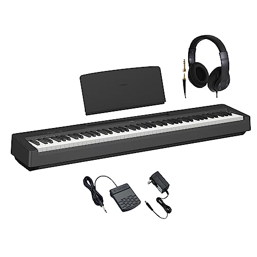 Amazon | YAMAHA P-145B ブラック 電子ピアノ 88鍵盤 ヘッドホンセット