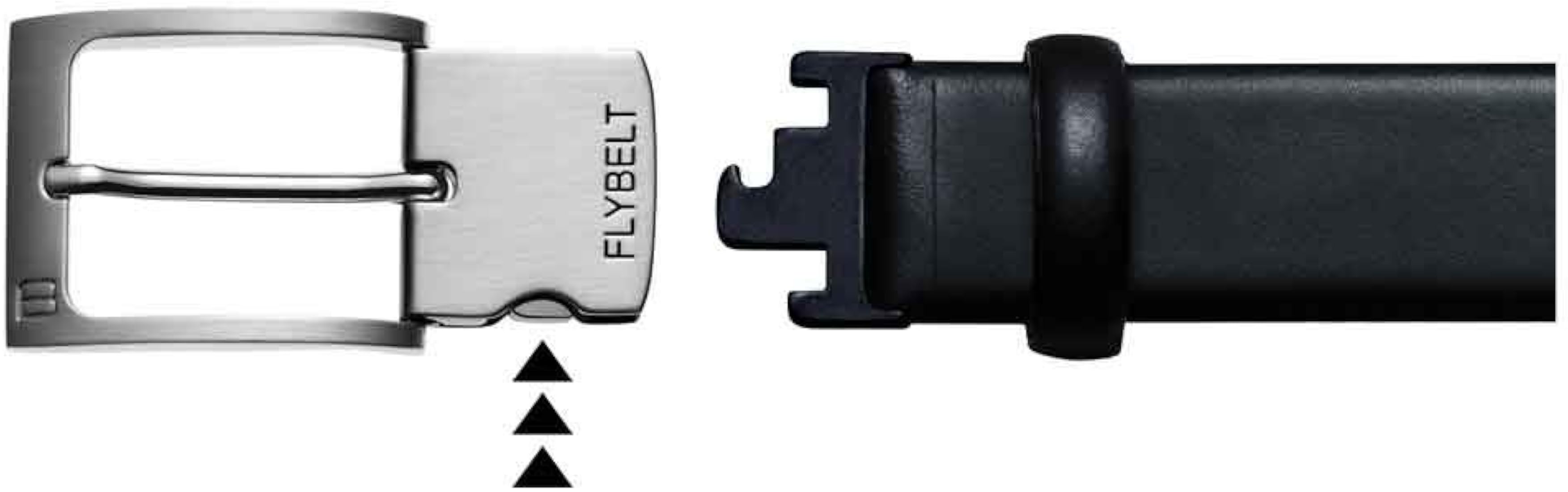 Flybelt by Roma Industries Economy Class Black Leather Belt (34US