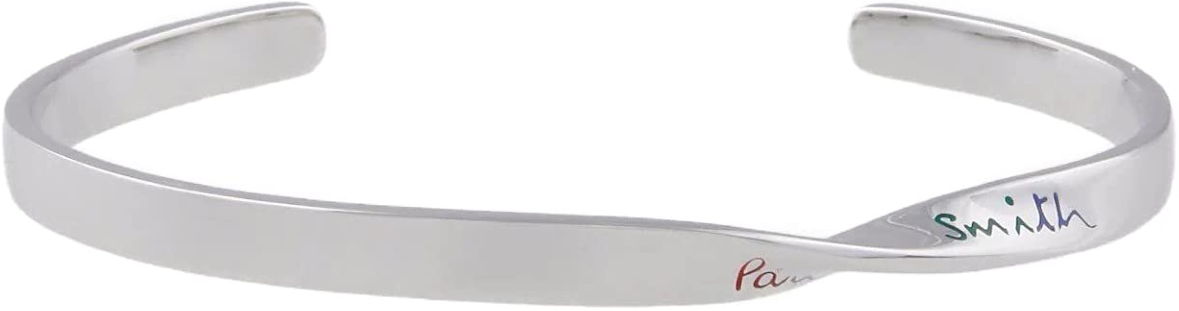 Amazon | [ポールスミス] ロゴツイスト バングル メンズ 日本製 純正