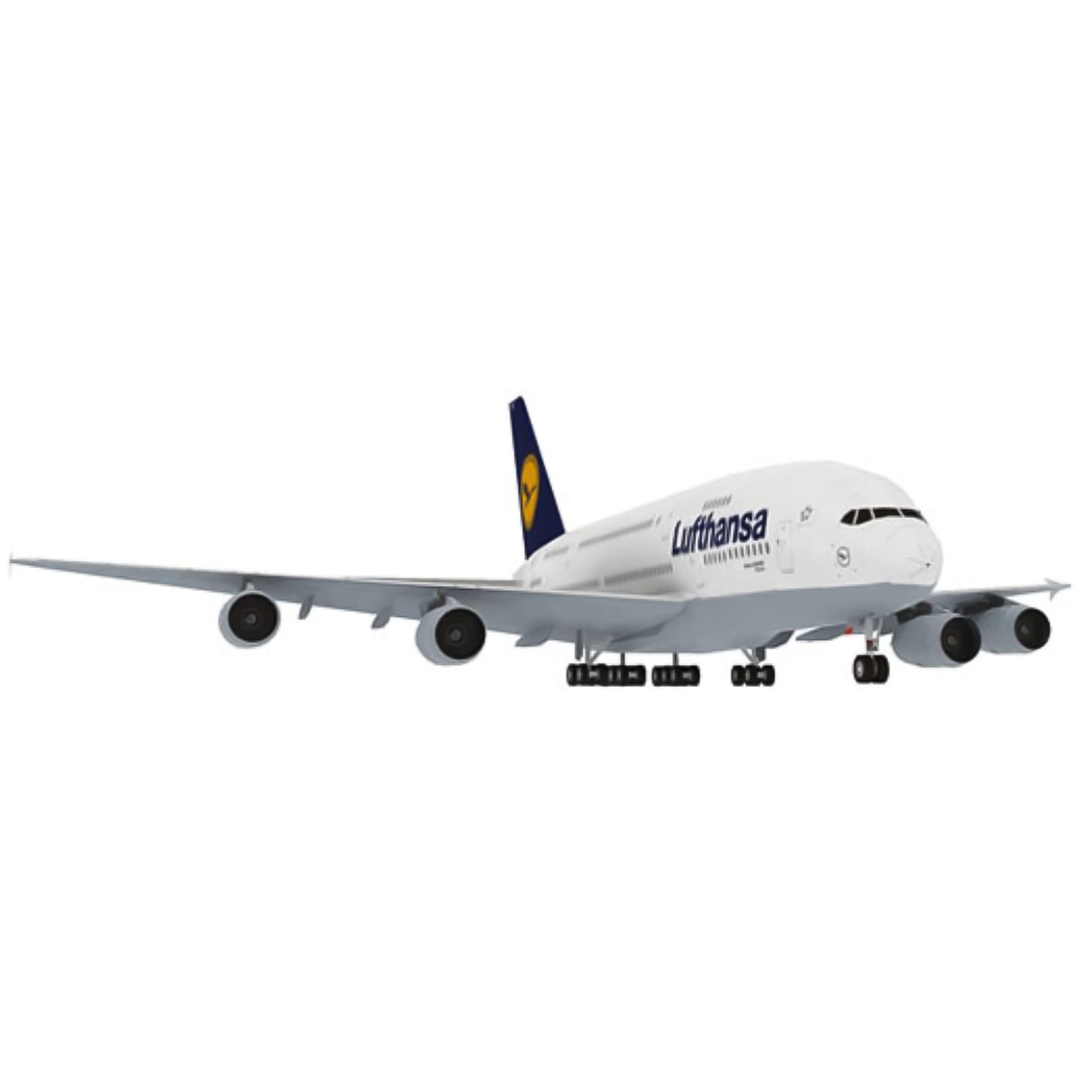 Amazon | 1:100 紙製 A380 ドイツ・ルフトハンザ航空 飛行機模型