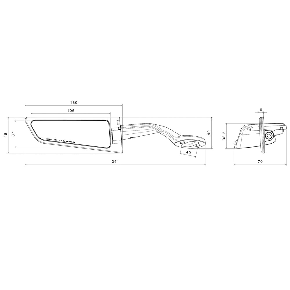 Amazon | TCKMOTO CNC 回転式ステルスミラー リアビューミラー ホンダ