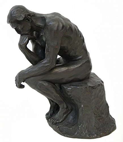 Amazon.co.jp: オーギュスト・ロダン『考える人』ブロンズ像 銅像 彫像