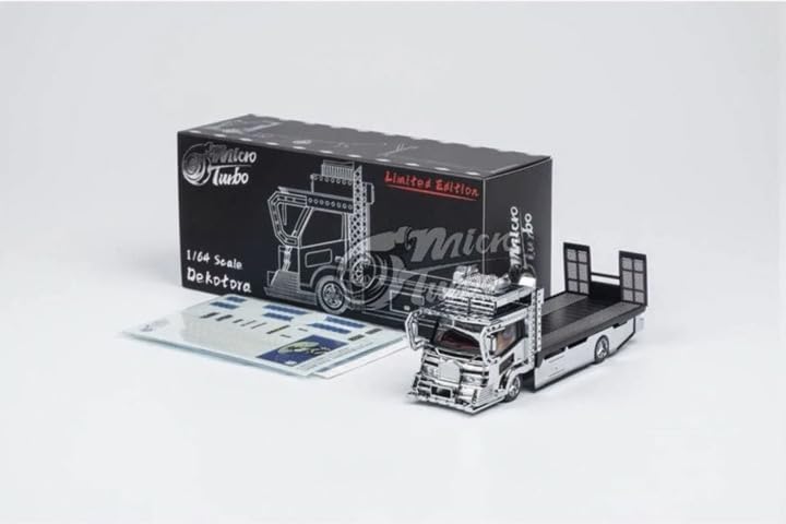 Amazon | Micro Turbo 1/64 積載車デコトラ V2 シルバー999台限定