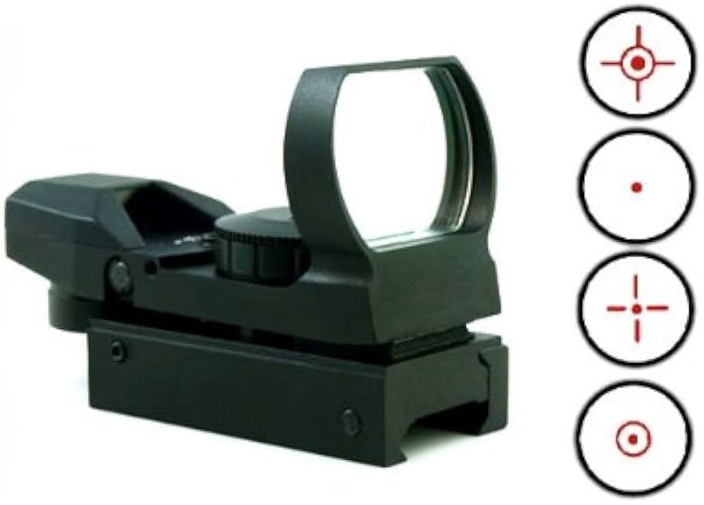 Amazon.co.jp: レッドドットサイト赤色4種類オープンダットサイト