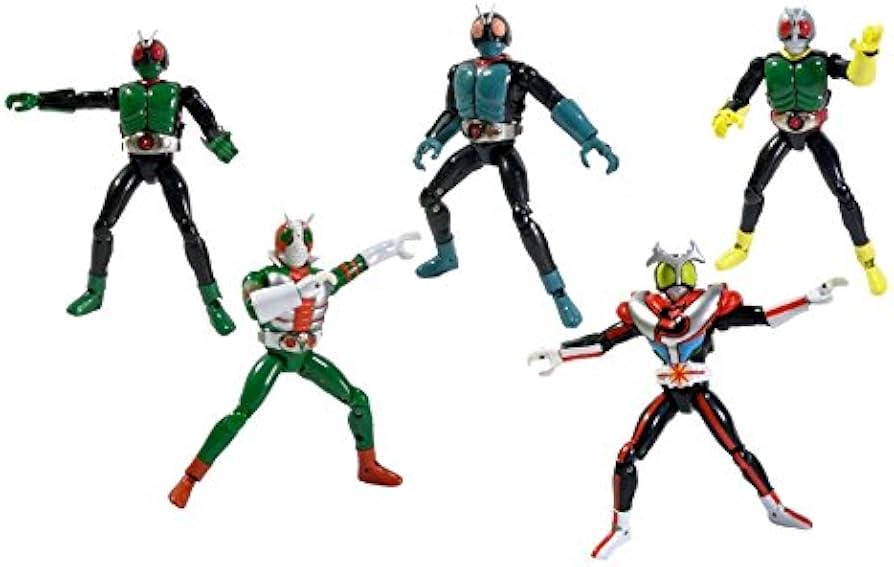 Amazon.co.jp: 装着変身 仮面ライダー 昭和ライダーセット 5種 : おもちゃ