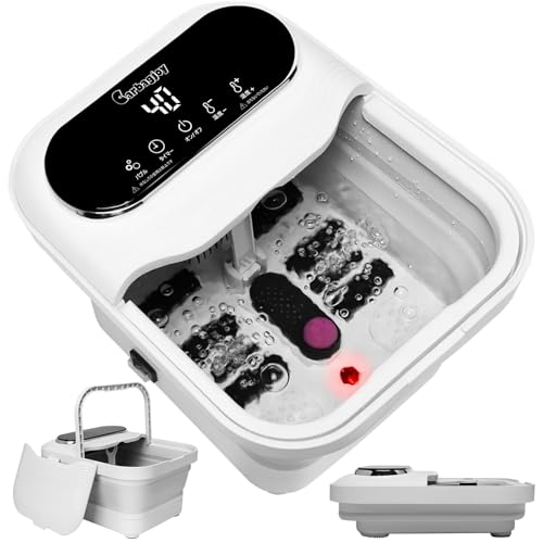 Carbagjoy 折り畳め フットバス 足湯 保温 浴剤可 7L大容量 温度調節