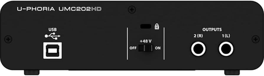 Amazon.co.jp: BEHRINGER U-PHORIA 2-Channel UMC202HD : 楽器・音響機器