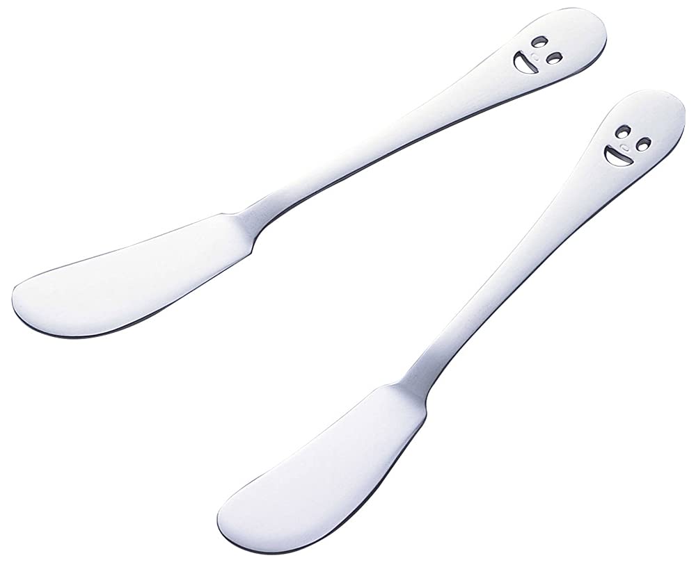 Amazon｜下村企販 バターナイフ 2本組 【日本製】 ステンレス 食洗機