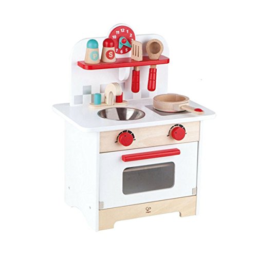 Amazon | Hape Gourmet Kitchen 子供用木製プレイキッチン レトロ