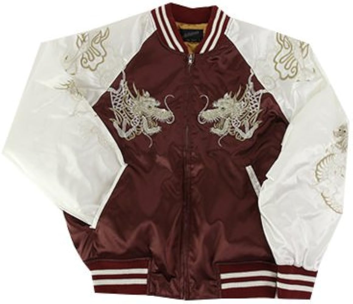 Amazon.co.jp: [星姫] 【Hoshihime 和柄 総刺繍スカジャン （つなぎ双