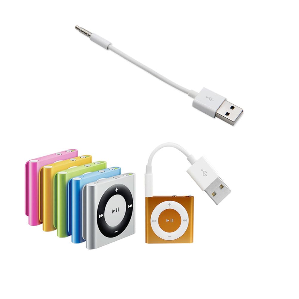 Amazon | 2本セット iPod shuffle用データケーブルUSBショートケーブル