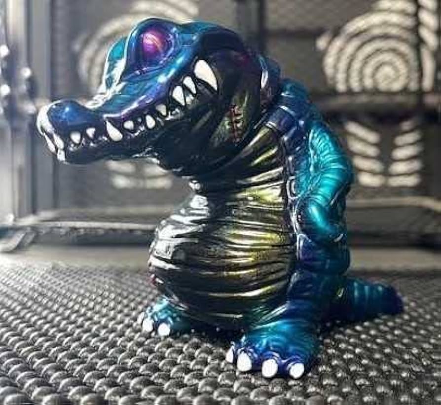 Amazon.co.jp: KAGEMARU DESIGNS 人喰いワニのクロちゃん ブルー