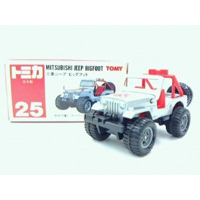 Amazon | トミー トミカ 三菱 ジープビッグフット 白 25 | ミニカー