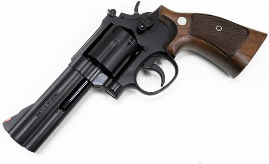 Amazon | [マルシン] S&W M586 .357マグナム 4インチ 木製グリップ