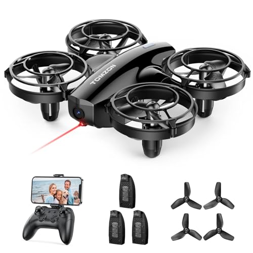 Amazon.co.jp: ドローン 1080Pカメラ付き 24分飛行時間 Tomzon 100g
