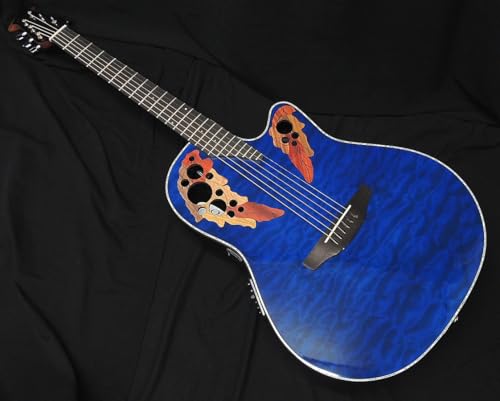 Amazon | Ovation CE44P-8TQ-G Celebrity Elite Plus Transparent Blue
