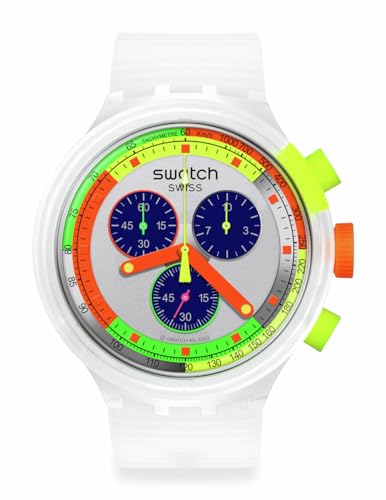 Swatch Casual Watch Transparent Quartz NEON Jelly : Amazon.ca