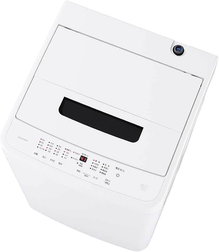 Amazon | アイリスオーヤマ 洗濯機 6.0kg ホワイト IAW-T606-W ガチ