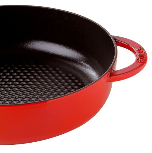 Amazon.co.jp: staub ニダベイユ ソテーパン(蓋つき) 24cm チェリー