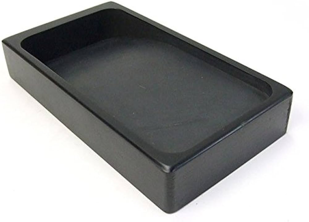 Amazon | 雄勝玄昌石 四五平 角彫硯 本石硯 | 硯 | 文房具・オフィス用品