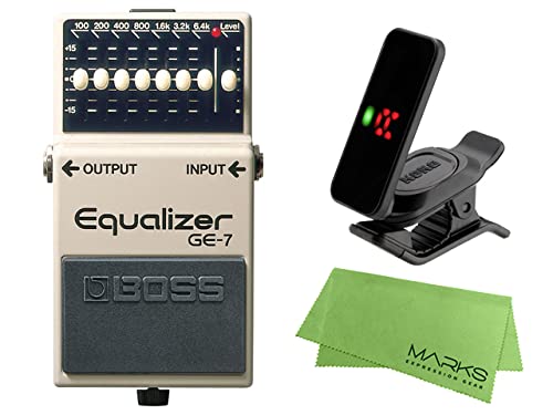 Amazon | BOSS ボス - Equalizer GE-7 + KORG Pitchclip 2 PC-2 +